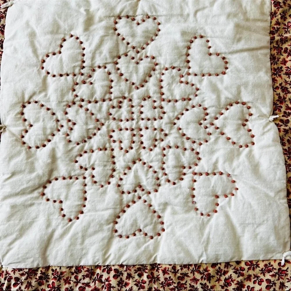52”x40”Vintage Homemade Kids Quilt.